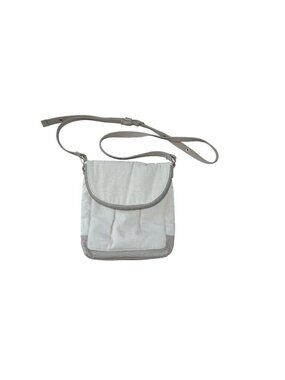Thirty One Bags Gray Crossbody Travel Bag Purse Sporty Casual Neutral Minimalist
